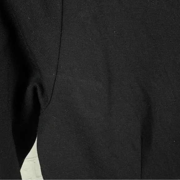 Boston Proper V-Neck Black Form Fitting 3/4 Length Sleeve Dress Size Medium - Picture 6 of 7